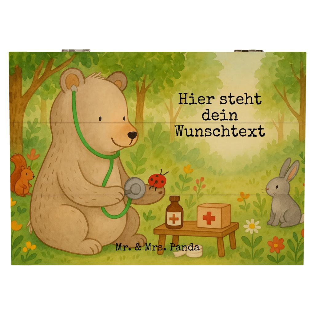 Personalisierte Holzkiste Bär Arzt Design Dekokiste mit Namen, Truhe mit Namen, Aufbewahrungsbox Personalisiert, Holzkiste mit Namen, Truhe Personalisiert, Dekokiste Personalisiert, Schatzkiste mit Namen, Kiste mit Namen, Schatulle mit Namen, GEschenkdose Personalisiert, Kiste Personalisiert, Schatulle Personalisiert, Holzkiste Personalisiert, Erinnerungsbox Personalisiert, Schatzkiste Personalisiert, Erinnerungskiste Personalisiert, Geschenkbox Personalisiert, Aufbewahrungsbox mit Namen, mit Namen, Erinnerungsbox mit Namen, Teddy, Teddybär, Bär, Doktorin, Professor, Professorin, Ärztin, Doktor, Arzt