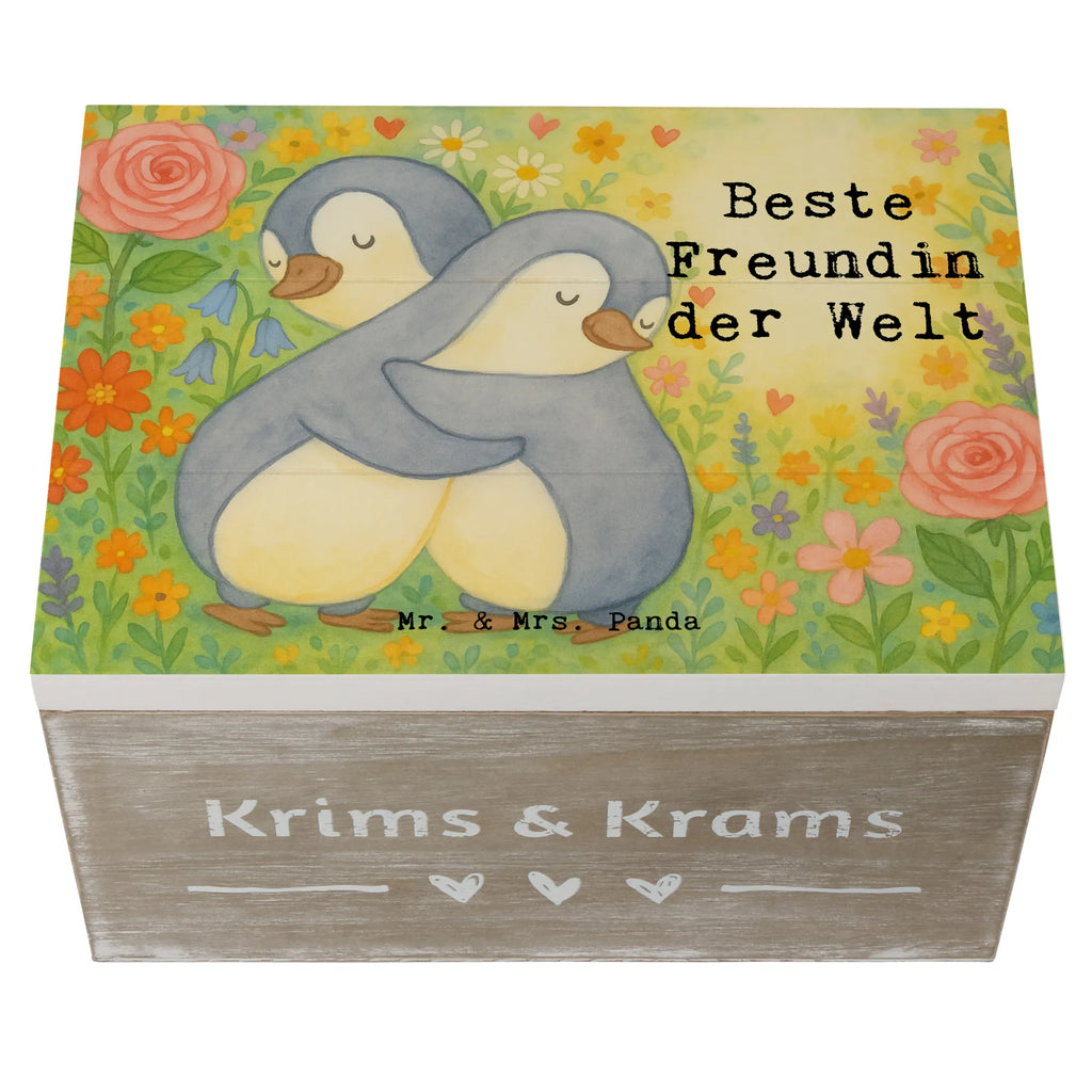 Holzkiste Pinguin Beste Freundin der Welt Design Geschenkdose, Dekokiste, Schatzkiste, Erinnerungskiste, Geschenkbox, Holzkiste, Kiste, XXL, Schatulle, Aufbewahrungsbox, Truhe, Erinnerungsbox, für, Dankeschön, Geschenk, Schenken, Geburtstag, Geburtstagsgeschenk, Geschenkidee, Danke, Bedanken, Mitbringsel, Freude machen, Geschenktipp, Jahrestag, bff, Spruch, Ehefrau, Freundin, beste Freundin, bae, beste, Freundschaft. Liebste, Frau, Freundinnen