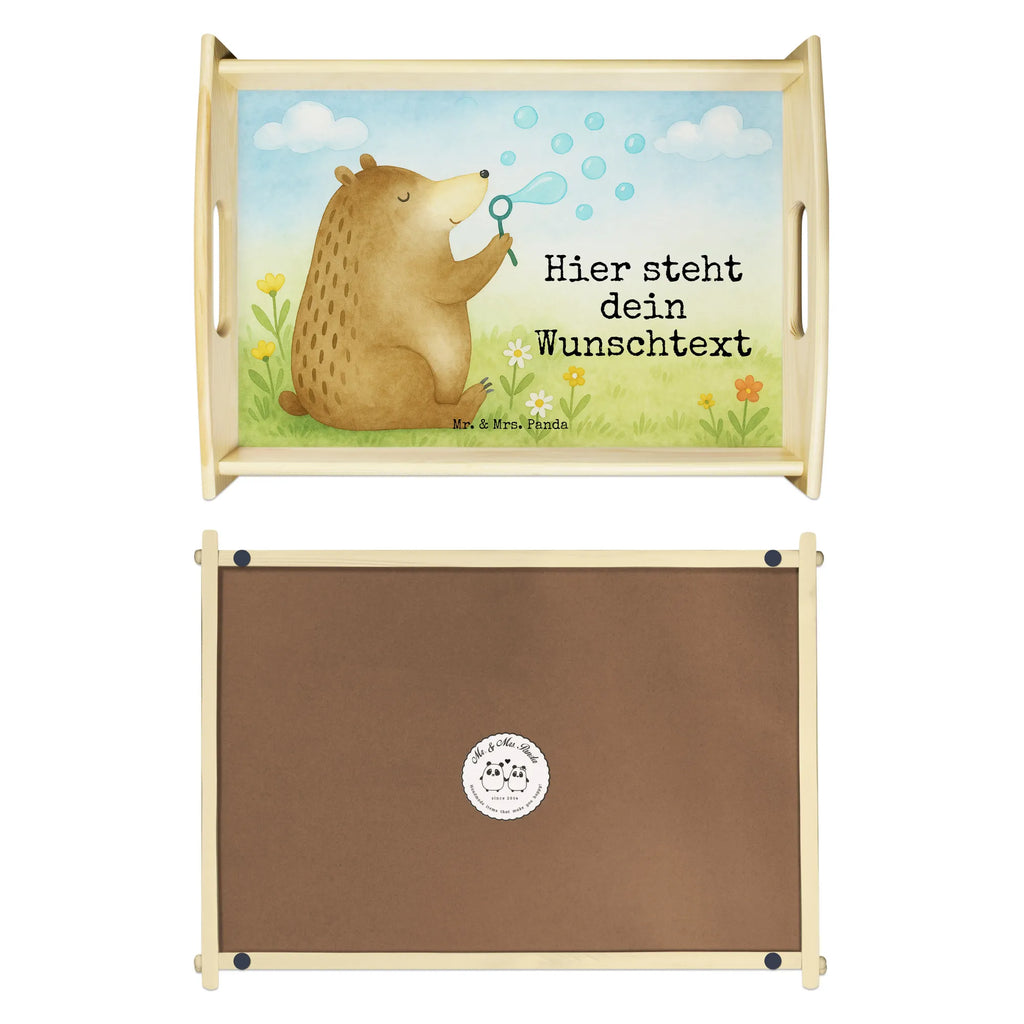 Personalisiertes Serviertablett Bär Seifenblasen Design Personalisiertes Frühstückstablett, Personalisiertes Tablett, Personalisiertes Serviertablett, Tablett mit Namen, Serviertablett mit Namen, Personalisiertes Holztablett, Personalisiertes Küchentablett, Personalisiertes Dekotablett, Bär, Teddy, Teddybär, Seifenblasen Bär Lustig Sein Glücklich Traurig Happy
