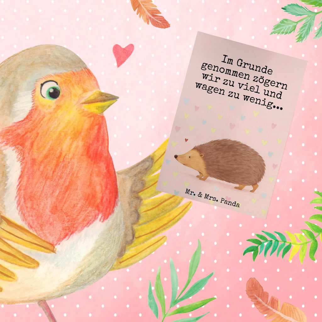 Greetings card Hedgehog hearts Design Grußkarte, Klappkarte, Einladungskarte, Glückwunschkarte, Hochzeitskarte, Geburtstagskarte, Karte, Ansichtskarten, Tiermotive, Gute Laune, lustige Sprüche, Tiere, Liebe, Herz, Herzen, Igel, Vertrauen, Kuss, Leben