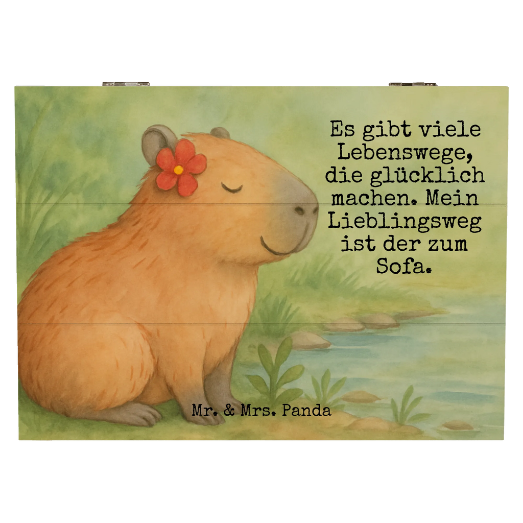 Holzkiste Capybara Blume Design Erinnerungskiste, Erinnerungsbox, Holzkiste, Kiste, Aufbewahrungsbox, Truhe, Dekokiste, Geschenkdose, Schatulle, Geschenkbox, XXL, Schatzkiste, Tiermotive, Gute Laune, lustige Sprüche, Tiere, Capybara