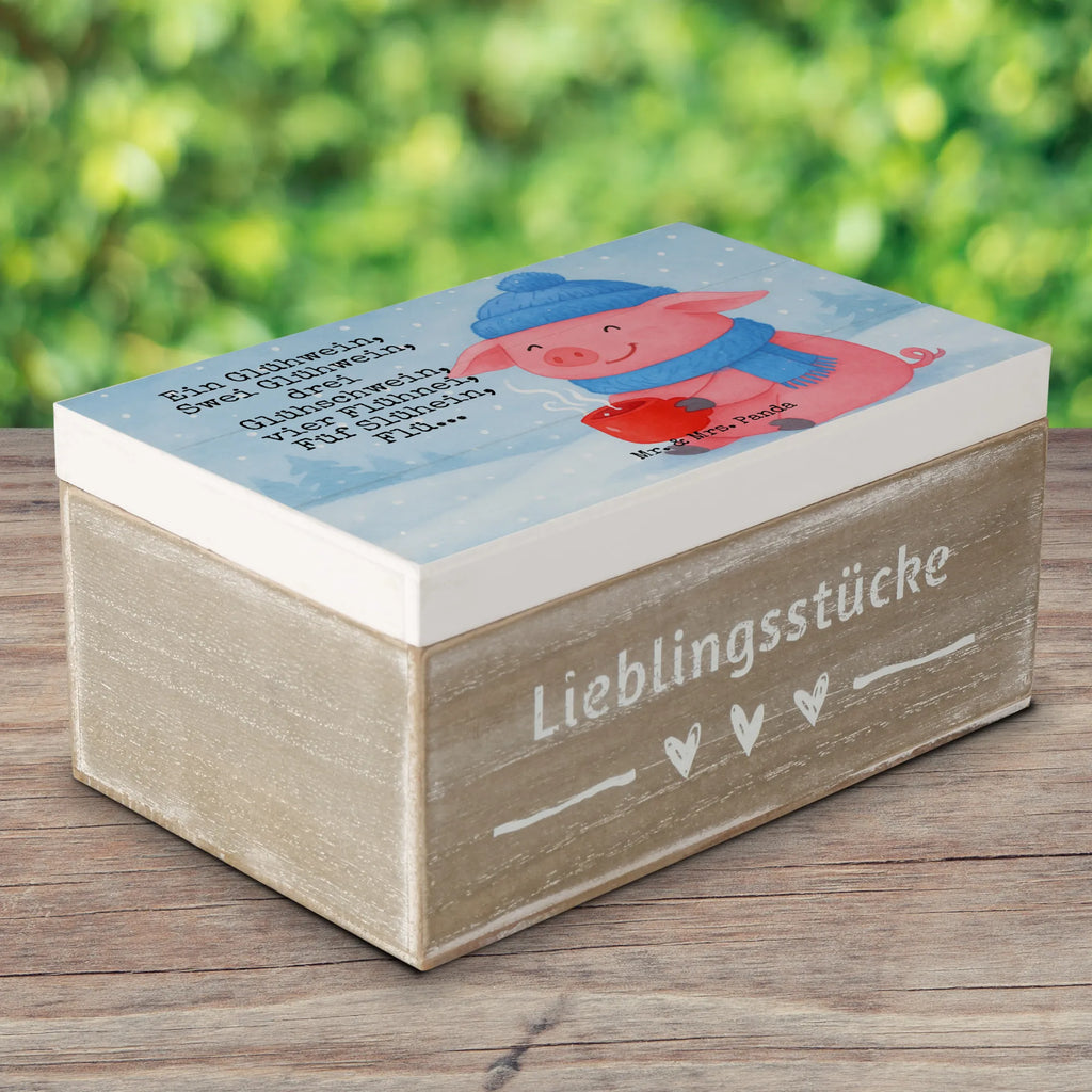 Holzkiste Schweinchen Glühwein Design Holzkiste, Kiste, Schatzkiste, Truhe, Schatulle, XXL, Erinnerungsbox, Erinnerungskiste, Dekokiste, Aufbewahrungsbox, Geschenkbox, Geschenkdose, Winter, Weihnachten, Weihnachtsdeko, Nikolaus, Advent, Heiligabend, Wintermotiv, Glühwein, Betrunken, Weihnachtsmarkt, Spruch