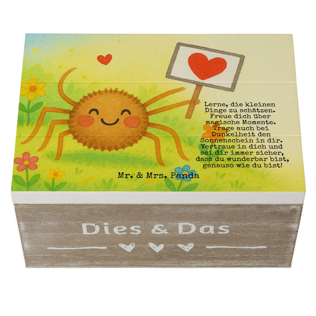 Wooden chest Spider Agatha Motivation Design Holzkiste, Kiste, Schatzkiste, Truhe, Schatulle, XXL, Erinnerungsbox, Erinnerungskiste, Dekokiste, Aufbewahrungsbox, Geschenkbox, Geschenkdose, Spinne Agathe, Spinne, Agathe, Videos, Merchandise, Motivation, Glück, Liebe, Vertrauen, Dankeschön