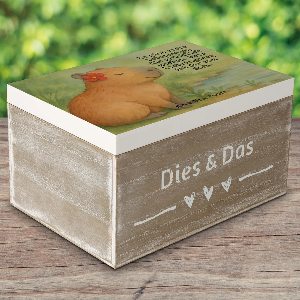 Holzkiste Capybara Blume Design Erinnerungskiste, Erinnerungsbox, Holzkiste, Kiste, Aufbewahrungsbox, Truhe, Dekokiste, Geschenkdose, Schatulle, Geschenkbox, XXL, Schatzkiste, Tiermotive, Gute Laune, lustige Sprüche, Tiere, Capybara