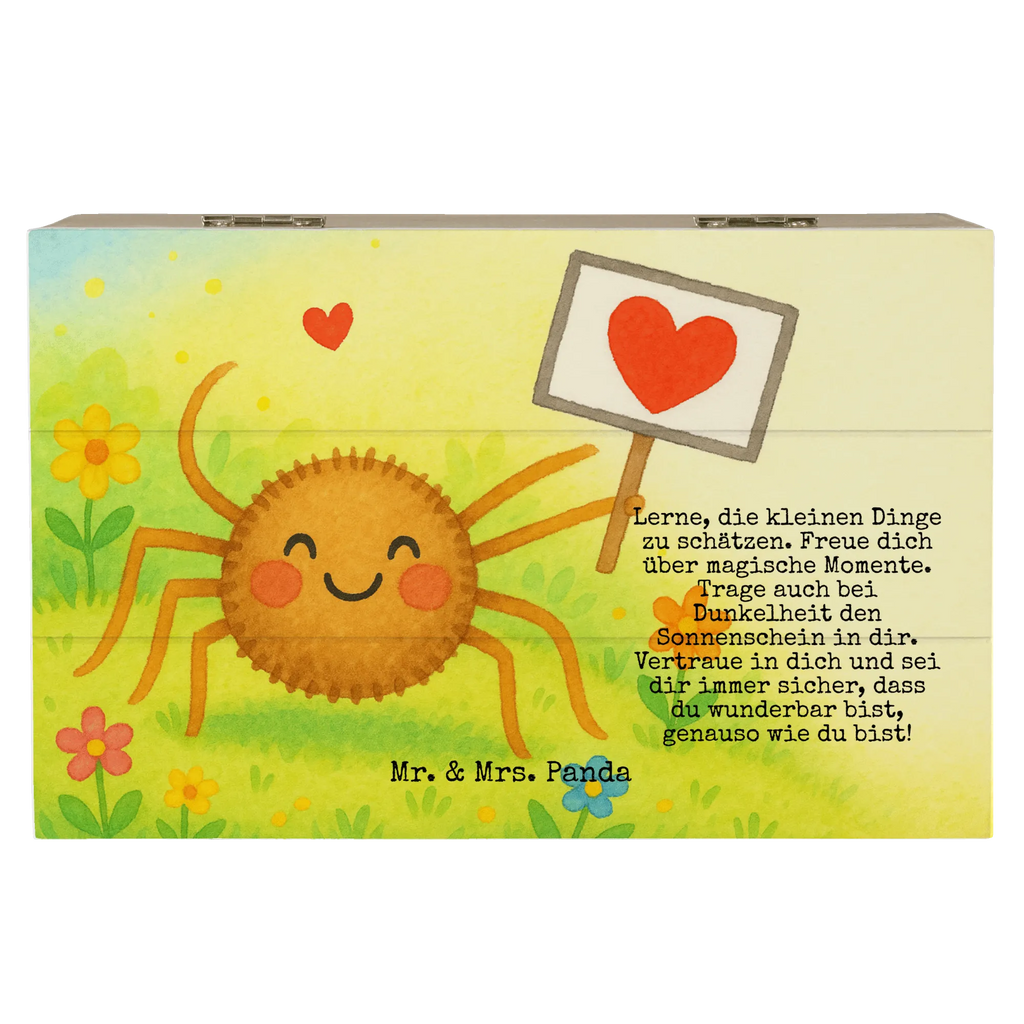 Wooden chest Spider Agatha Motivation Design Holzkiste, Kiste, Schatzkiste, Truhe, Schatulle, XXL, Erinnerungsbox, Erinnerungskiste, Dekokiste, Aufbewahrungsbox, Geschenkbox, Geschenkdose, Spinne Agathe, Spinne, Agathe, Videos, Merchandise, Motivation, Glück, Liebe, Vertrauen, Dankeschön