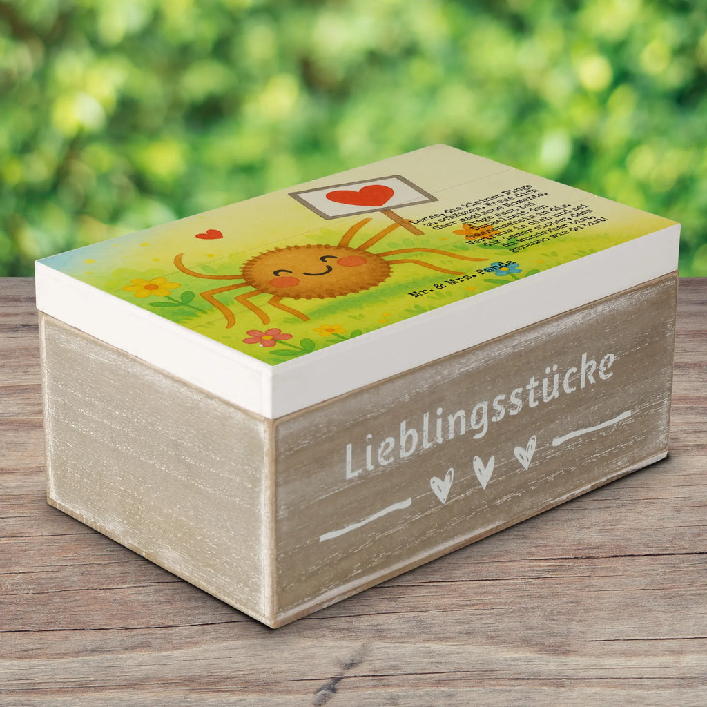Wooden chest Spider Agatha Motivation Design Holzkiste, Kiste, Schatzkiste, Truhe, Schatulle, XXL, Erinnerungsbox, Erinnerungskiste, Dekokiste, Aufbewahrungsbox, Geschenkbox, Geschenkdose, Spinne Agathe, Spinne, Agathe, Videos, Merchandise, Motivation, Glück, Liebe, Vertrauen, Dankeschön
