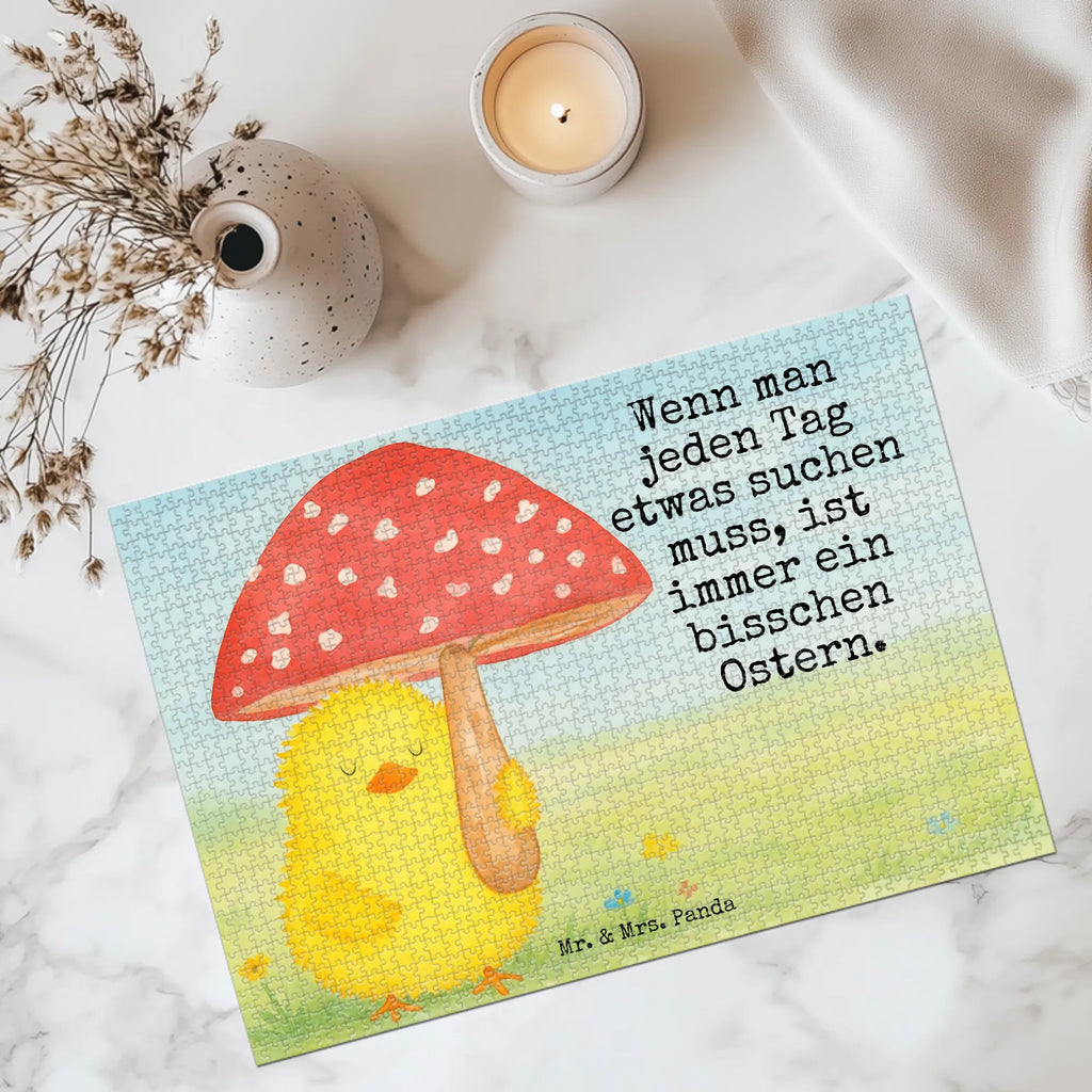 Puzzle chick toadstool Design Puzzle, Ostern, Osterhase, Ostergeschenke, Osternest, Osterdeko, Geschenke zu Ostern, Ostern Geschenk, Ostergeschenke Kinder, Ostern Kinder, Küken, Fliegenpilz, Glückspilz, Frohe Ostern, Ostergrüße