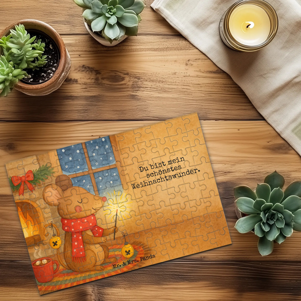 Puzzle Maus Weihnachten Design Puzzle, Wintermotiv, Advent, Heiligabend, Weihnachten, Winter, Nikolaus, Weihnachtsdeko, Mäuschen, Weihnachtsmotiv, Weihnachtsgruß, Maus, Weihnachtswunder, Frohe Weihnachten