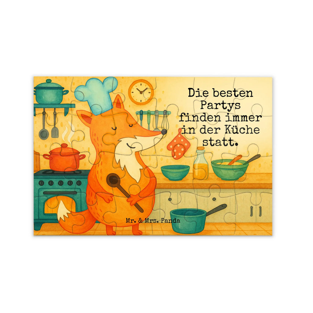 Puzzle Fuchs Koch Design Puzzle, Fuchs, Füchse, Koch Geschenk, Küche Deko, Küche Spruch, Party Spruch, witzig, Bäcker, Spruch lustig, Köche