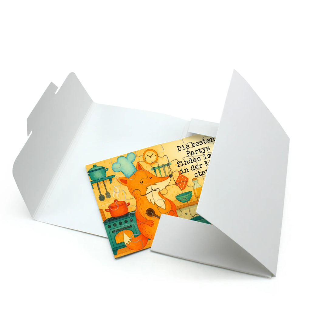 Puzzle Fuchs Koch Design Puzzle, Fuchs, Füchse, Koch Geschenk, Küche Deko, Küche Spruch, Party Spruch, witzig, Bäcker, Spruch lustig, Köche