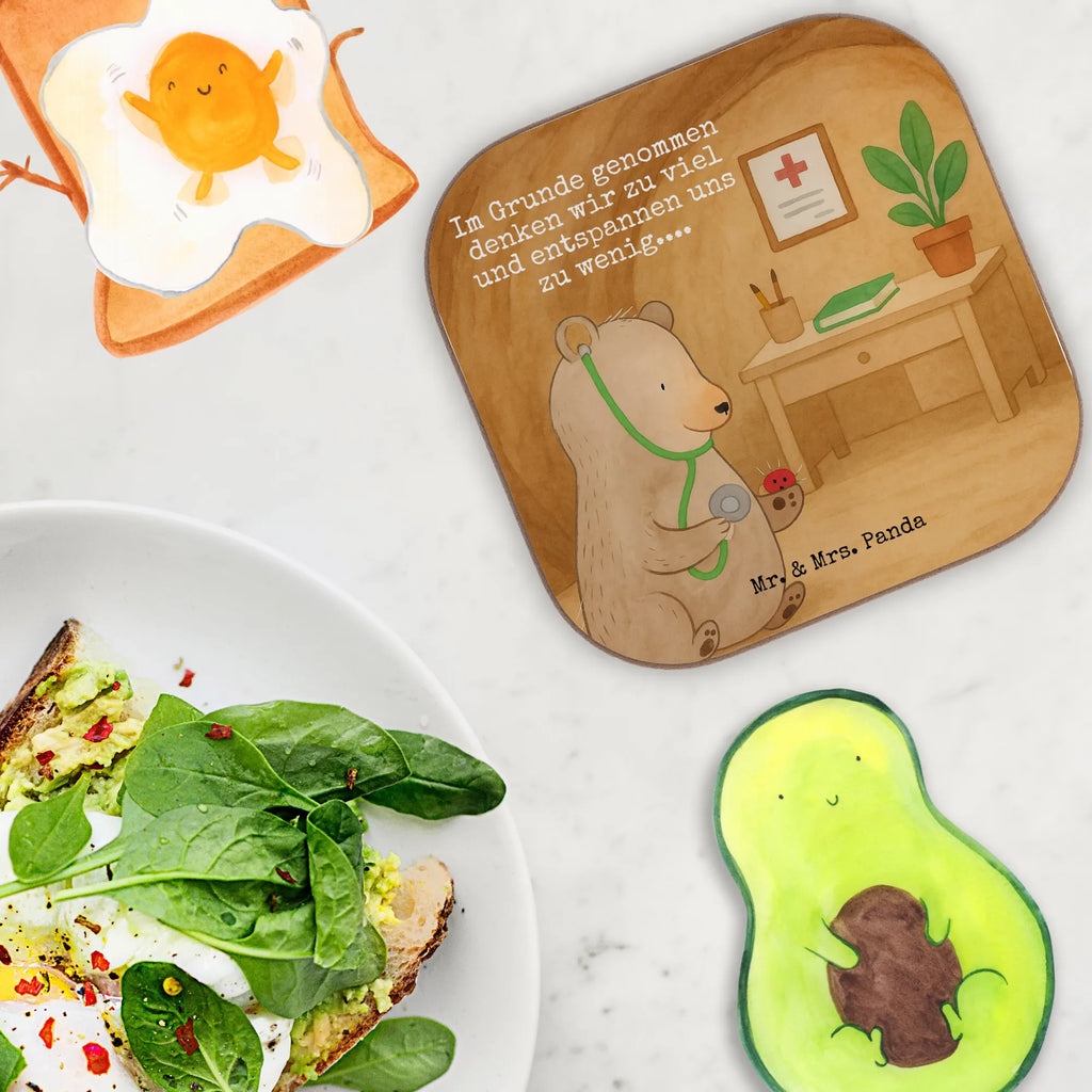 Podkładka niedźwiedź lekarz Design Untersetzer, Bierdeckel, Glasuntersetzer, Untersetzer Gläser, Getränkeuntersetzer, Untersetzer aus Holz, Untersetzer für Gläser, Korkuntersetzer, Untersetzer Holz, Holzuntersetzer, Tassen Untersetzer, Untersetzer Design, Bär, Teddy, Teddybär, Arzt, Ärztin, Doktor, Professor, Doktorin, Professorin