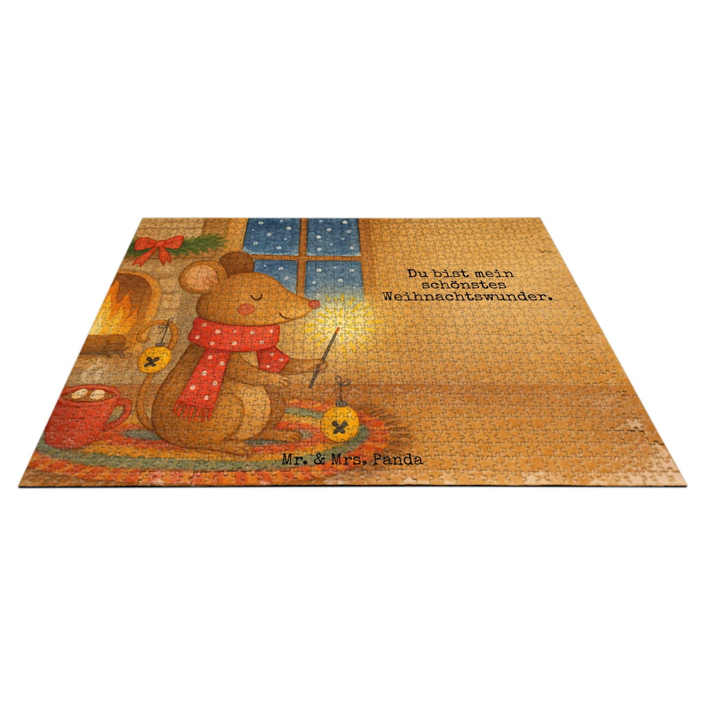 Puzzle Maus Weihnachten Design Puzzle, Wintermotiv, Advent, Heiligabend, Weihnachten, Winter, Nikolaus, Weihnachtsdeko, Mäuschen, Weihnachtsmotiv, Weihnachtsgruß, Maus, Weihnachtswunder, Frohe Weihnachten