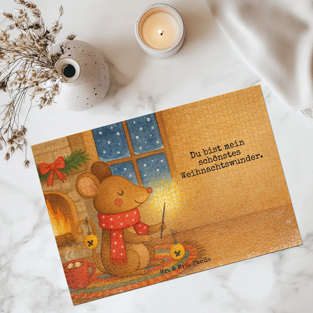Puzzle Maus Weihnachten Design Puzzle, Wintermotiv, Advent, Heiligabend, Weihnachten, Winter, Nikolaus, Weihnachtsdeko, Mäuschen, Weihnachtsmotiv, Weihnachtsgruß, Maus, Weihnachtswunder, Frohe Weihnachten