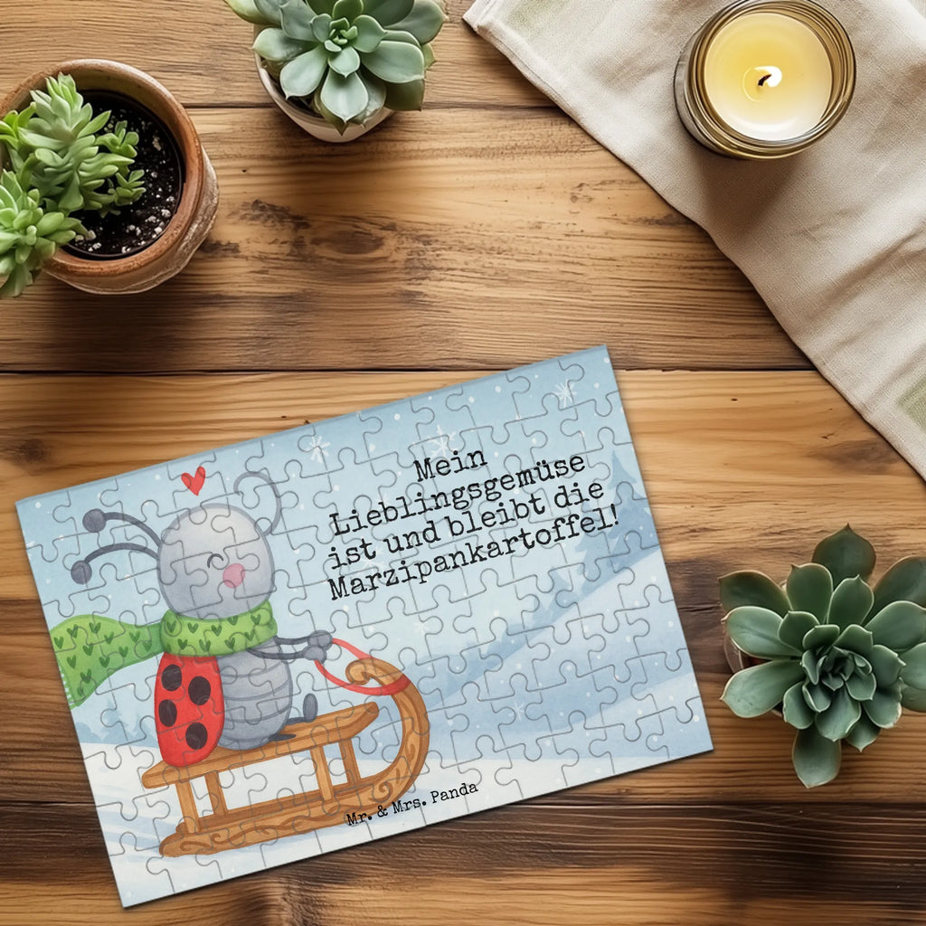 Puzzle Smörle Rodeln Design Puzzle, Winter, Weihnachten, Weihnachtsdeko, Nikolaus, Advent, Heiligabend, Wintermotiv, Marzipan, Smörle, Schlittenfahren