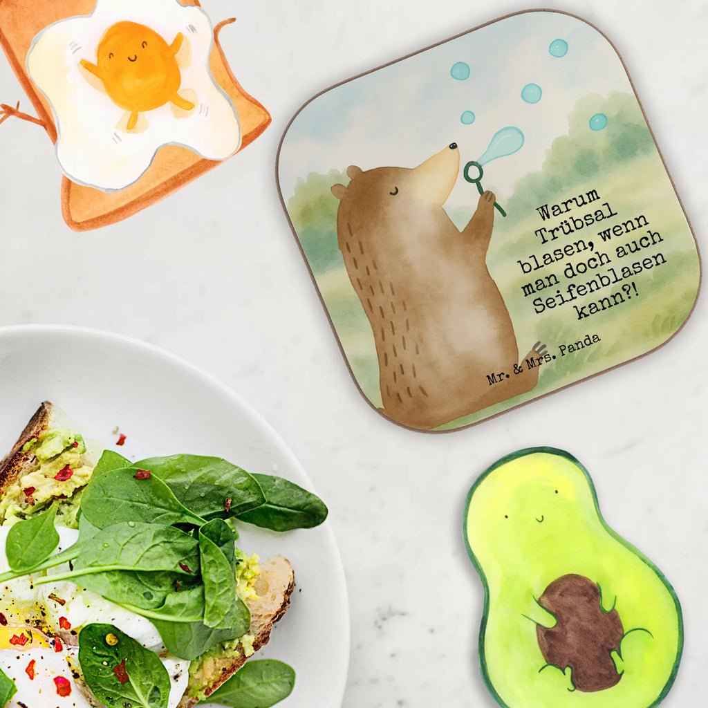 Square coaster bear soap bubbles Design Untersetzer, Bierdeckel, Glasuntersetzer, Untersetzer Gläser, Getränkeuntersetzer, Untersetzer aus Holz, Untersetzer für Gläser, Korkuntersetzer, Untersetzer Holz, Holzuntersetzer, Tassen Untersetzer, Untersetzer Design, Bär, Teddy, Teddybär, Seifenblasen Bär Lustig Sein Glücklich Traurig Happy