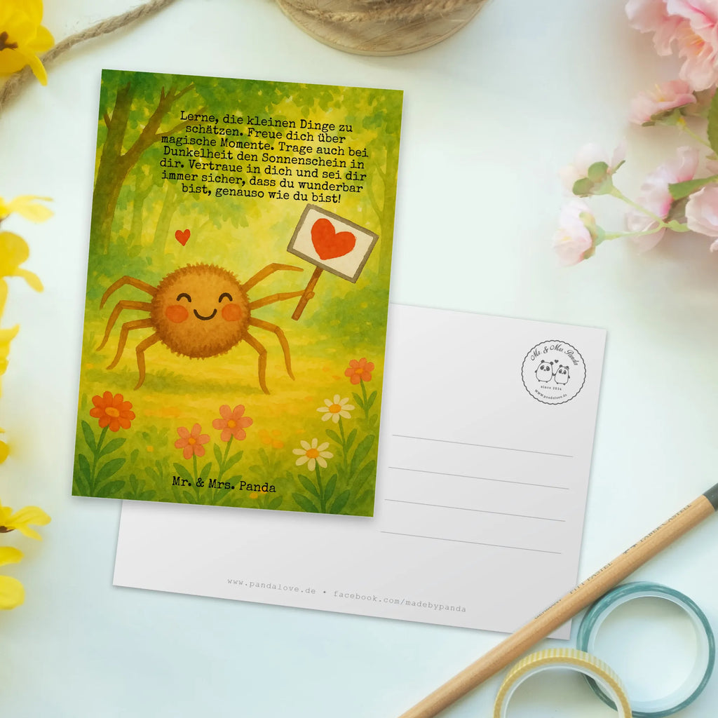 Postcard Spider Agatha Motivation Design Postkarte, Karte, Geschenkkarte, Grußkarte, Einladung, Ansichtskarte, Geburtstagskarte, Einladungskarte, Dankeskarte, Ansichtskarten, Einladung Geburtstag, Einladungskarten Geburtstag, Spinne Agathe, Spinne, Agathe, Videos, Merchandise, Motivation, Glück, Liebe, Vertrauen, Dankeschön