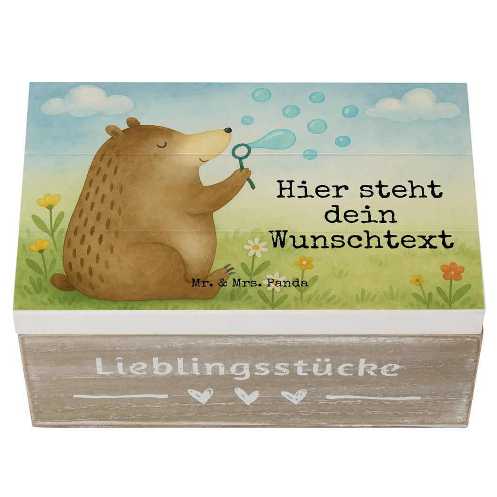 Personalisierte Holzkiste Bär Seifenblasen Design Schatulle mit Namen, Kiste mit Namen, Schatzkiste mit Namen, Truhe mit Namen, Holzkiste Personalisiert, Schatulle Personalisiert, mit Namen, Schatzkiste Personalisiert, Erinnerungsbox mit Namen, Holzkiste mit Namen, Erinnerungskiste Personalisiert, Kiste Personalisiert, Aufbewahrungsbox Personalisiert, Dekokiste Personalisiert, Truhe Personalisiert, Erinnerungskiste, Dekokiste mit Namen, GEschenkdose personalisiert, Geschenkbox personalisiert, Erinnerungsbox Personalisiert, Aufbewahrungsbox mit Namen, Bär, Teddy, Teddybär, Seifenblasen Bär Lustig Sein Glücklich Traurig Happy