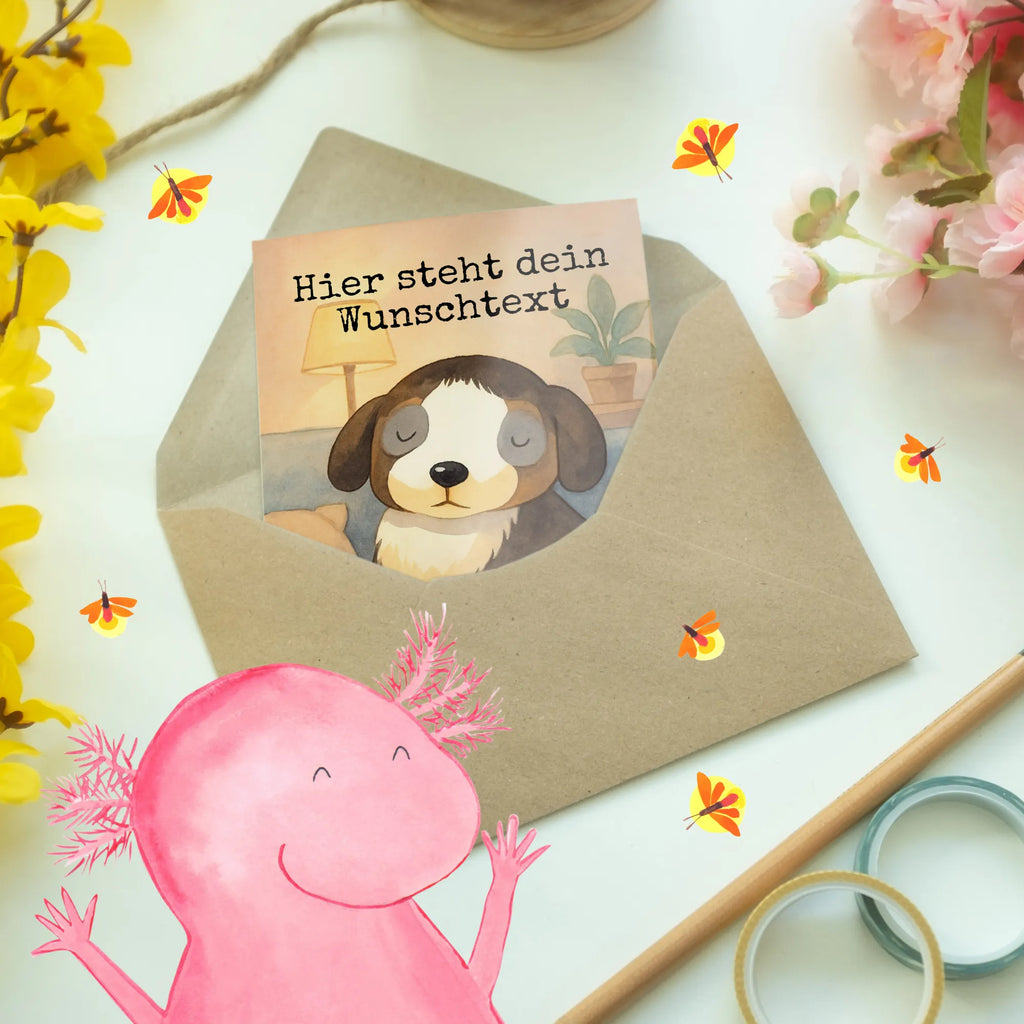 Personalisierte Grußkarte Hund Entspannen Design Personalisierte Geburtstagskarte, Personalisierte Einladungskarte, Grußkarte selber drucken, Personalisiertere Klappkarte, Grußkarte selbst gestalten, Grußkarte mit Namen, Personalisierte Glückwunschkarte, Grußkarte als Geldgeschenk, Personalisierte Karte, Personalisierte Grußkarte, Personalisierte Hochzeitskarte, Grußkarten personalisiert, Grußkarte mit persönlichen Nachrichten, Hund, Hundemotiv, Haustier, Hunderasse, Tierliebhaber, Hundebesitzer, Sprüche, Hundeliebe, schwarzer Hund, Hundeglück, Liebe