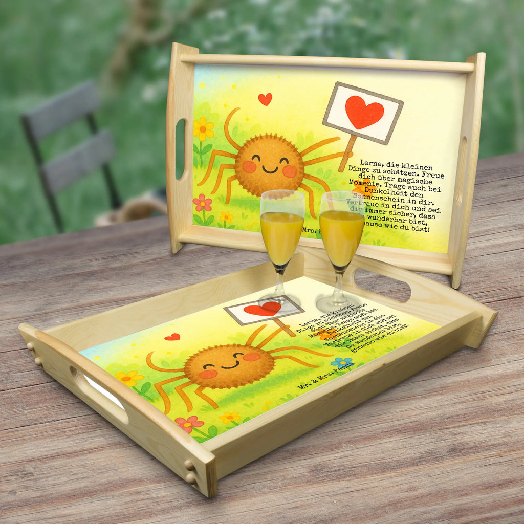 Serviertablett Spinne Agathe Motivation Design Serviertablett, Tablett, Holztablett, Küchentablett, Dekotablett, Frühstückstablett, Spinne Agathe, Spinne, Agathe, Videos, Merchandise, Motivation, Glück, Liebe, Vertrauen, Dankeschön