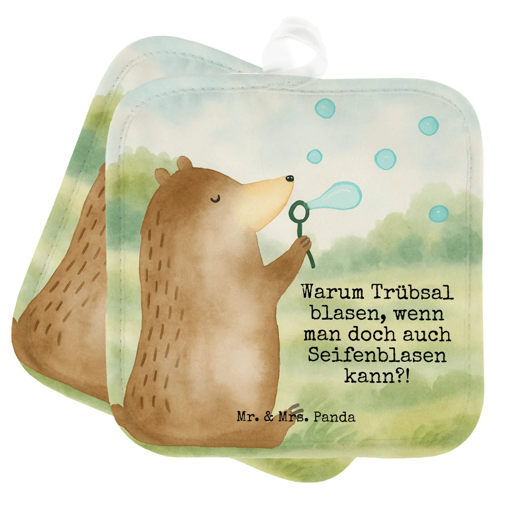 2er Set Topflappen  Bär Seifenblasen Design Topflappen, Topfuntersetzer, Ofenhandschuh, Topflappen Set, Topflappen lustig, Topflappen mit Spruch, Ofenhandschuhe, Topfhandschuhe, Topfhandschuh, Topflappenset, Topflappen 2er Set, Schöne Topflappen, Bär, Teddy, Teddybär, Seifenblasen Bär Lustig Sein Glücklich Traurig Happy