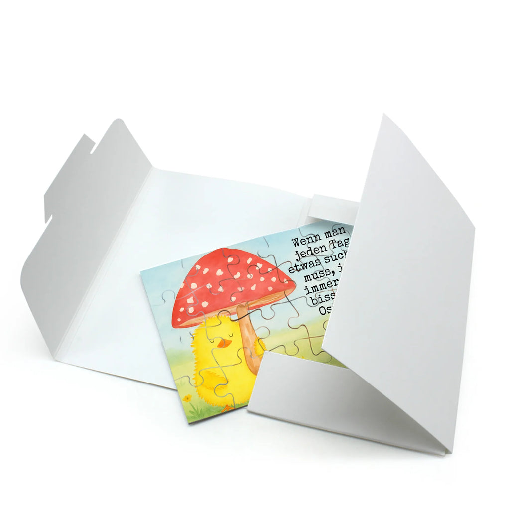 Puzzle chick toadstool Design Puzzle, Ostern, Osterhase, Ostergeschenke, Osternest, Osterdeko, Geschenke zu Ostern, Ostern Geschenk, Ostergeschenke Kinder, Ostern Kinder, Küken, Fliegenpilz, Glückspilz, Frohe Ostern, Ostergrüße