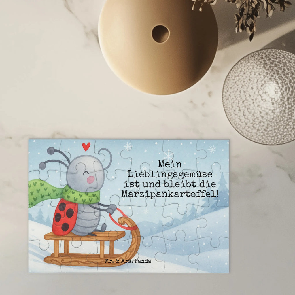 Puzzle Smörle Rodeln Design Puzzle, Winter, Weihnachten, Weihnachtsdeko, Nikolaus, Advent, Heiligabend, Wintermotiv, Marzipan, Smörle, Schlittenfahren