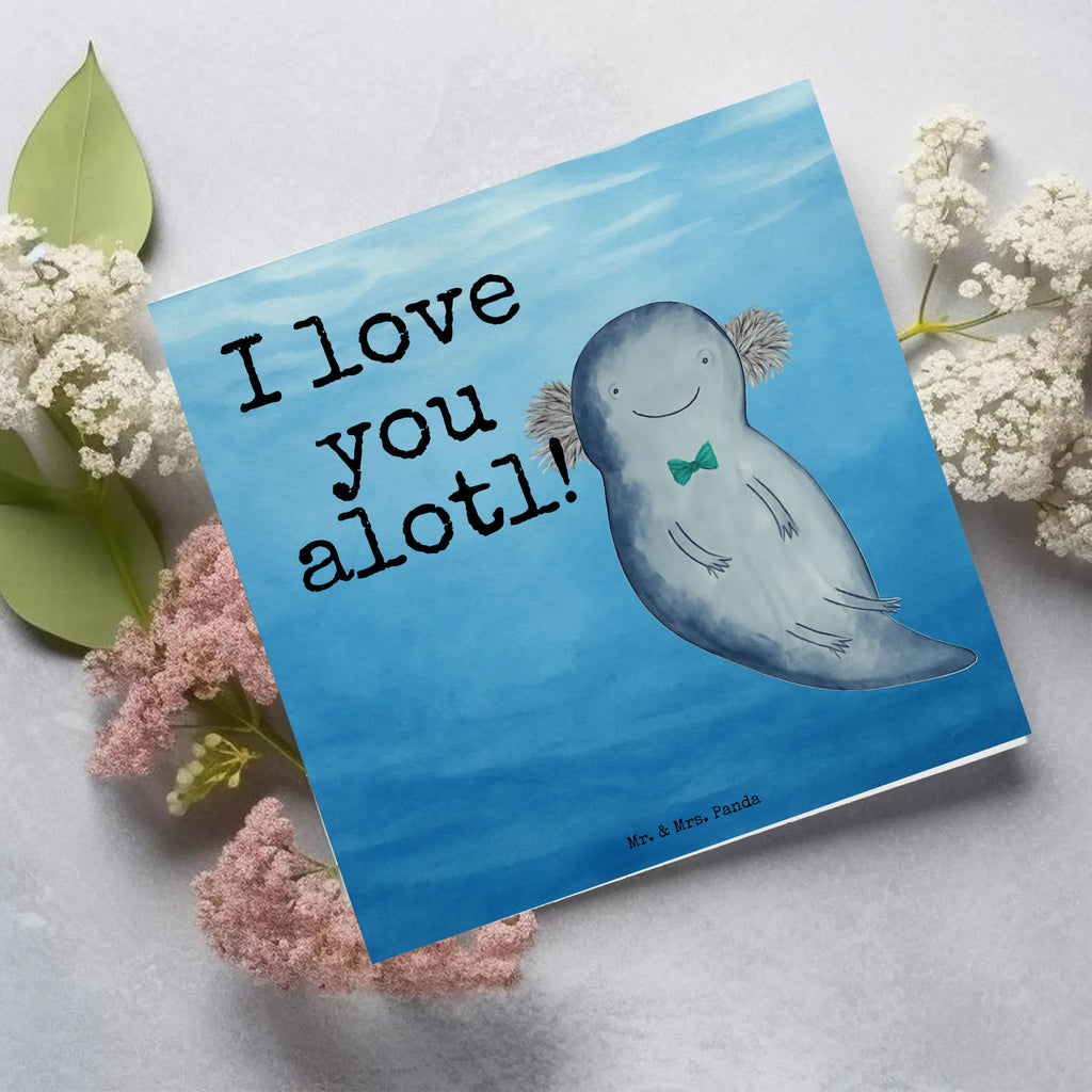 Deluxe Karte Axolotl Liebe Design Karte, Grußkarte, Klappkarte, Einladungskarte, Glückwunschkarte, Hochzeitskarte, Geburtstagskarte, Hochwertige Grußkarte, Hochwertige Klappkarte, Liebe, Partner, Freund, Freundin, Ehemann, Ehefrau, Heiraten, Verlobung, Heiratsantrag, Liebesgeschenk, Jahrestag, Hocheitstag, Valentinstag, Geschenk für Frauen, Hochzeitstag, Mitbringsel, Geschenk für Freundin, Geschenk für Partner, Liebesbeweis, für Männer, für Ehemann