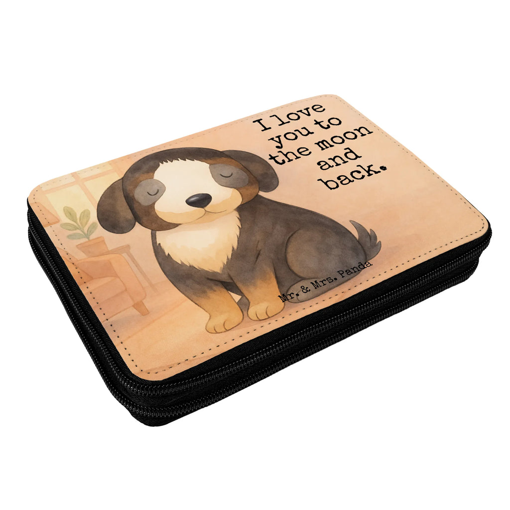 Federmappe Hund Entspannen Design Federmappe, Stiftetasche, Stifte Etui, Schule, Einschulung, Geschenk, Kind, Schüler, Schülerin, Stifterolle, Federmäppchen, Motiv, Grundschule, Federmäppchen bedruckt, Büro Stifte Etui, Bestückte Federmappe, Kinder Federmappe, Federmappe Einschulung, Hund, Hundemotiv, Haustier, Hunderasse, Tierliebhaber, Hundebesitzer, Sprüche, schwarzer Hund, Hundeliebe, Liebe, Hundeglück