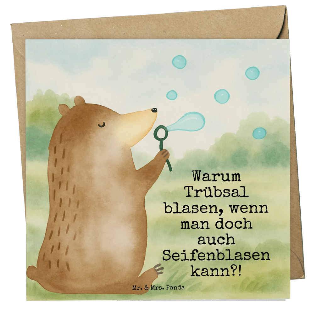 Karta Deluxe niedźwiedź bańki mydlane Design Karte, Grußkarte, Klappkarte, Einladungskarte, Glückwunschkarte, Hochzeitskarte, Geburtstagskarte, Hochwertige Grußkarte, Hochwertige Klappkarte, Bär, Teddy, Teddybär, Seifenblasen Bär Lustig Sein Glücklich Traurig Happy