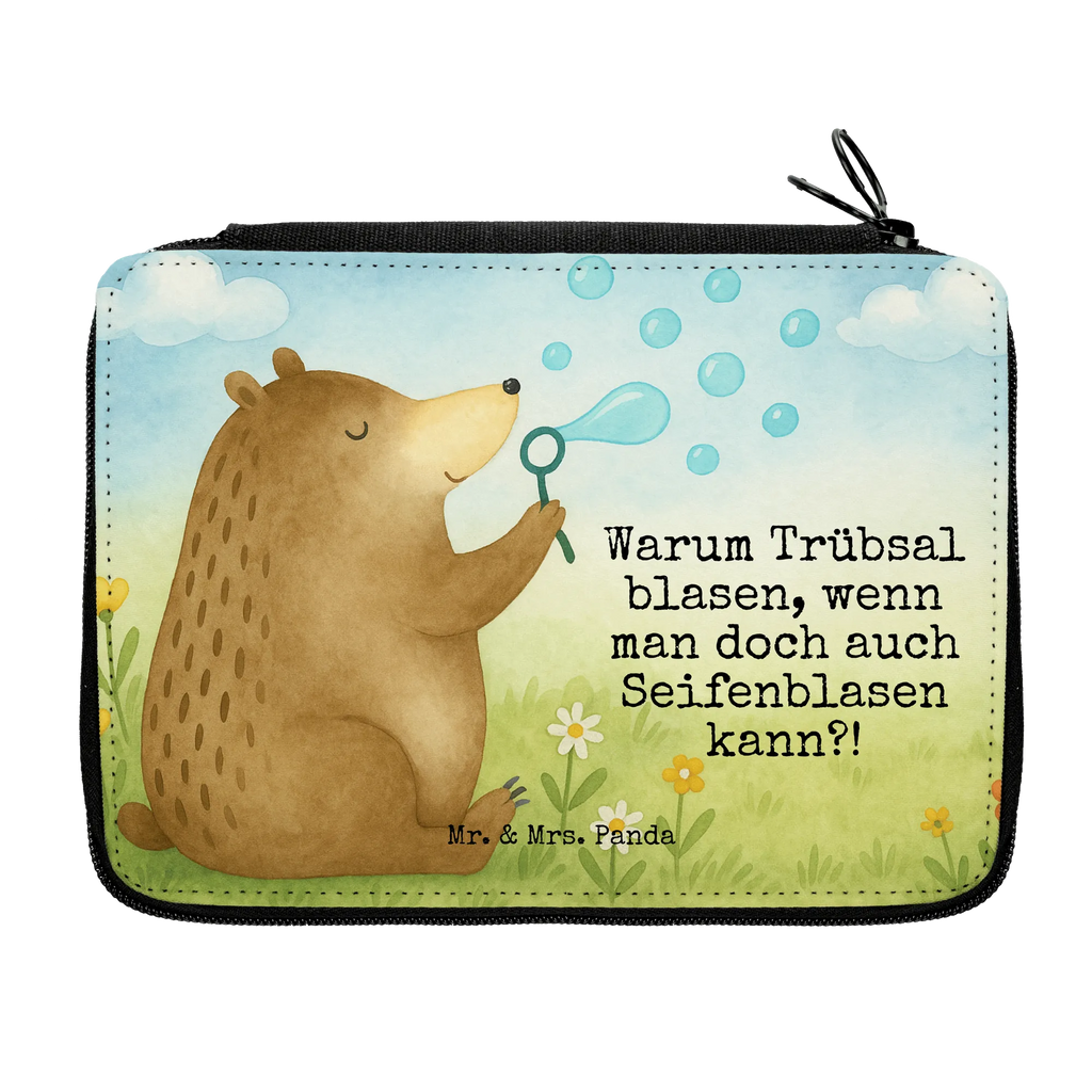 Federmappe Bär Seifenblasen Design Federmappe, Stiftetasche, Stifte Etui, Schule, Einschulung, Geschenk, Kind, Schüler, Schülerin, Stifterolle, Federmäppchen, Motiv, Grundschule, Federmäppchen bedruckt, Büro Stifte Etui, Bestückte Federmappe, Kinder Federmappe, Federmappe Einschulung, Bär, Teddy, Teddybär, Seifenblasen Bär Lustig Sein Glücklich Traurig Happy