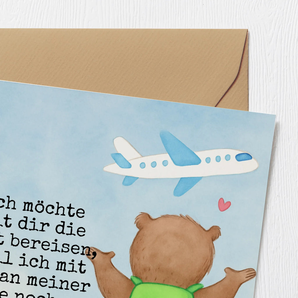 Deluxe Karte Bär Flugzeug Design Karte, Grußkarte, Klappkarte, Einladungskarte, Glückwunschkarte, Hochzeitskarte, Geburtstagskarte, Hochwertige Grußkarte, Hochwertige Klappkarte, Liebe, Partner, Freund, Freundin, Ehemann, Ehefrau, Heiraten, Verlobung, Heiratsantrag, Liebesgeschenk, Jahrestag, Hocheitstag, Valentinstag, Geschenk für Frauen, Hochzeitstag, Mitbringsel, Geschenk für Freundin, Geschenk für Partner, Liebesbeweis, für Männer, für Ehemann
