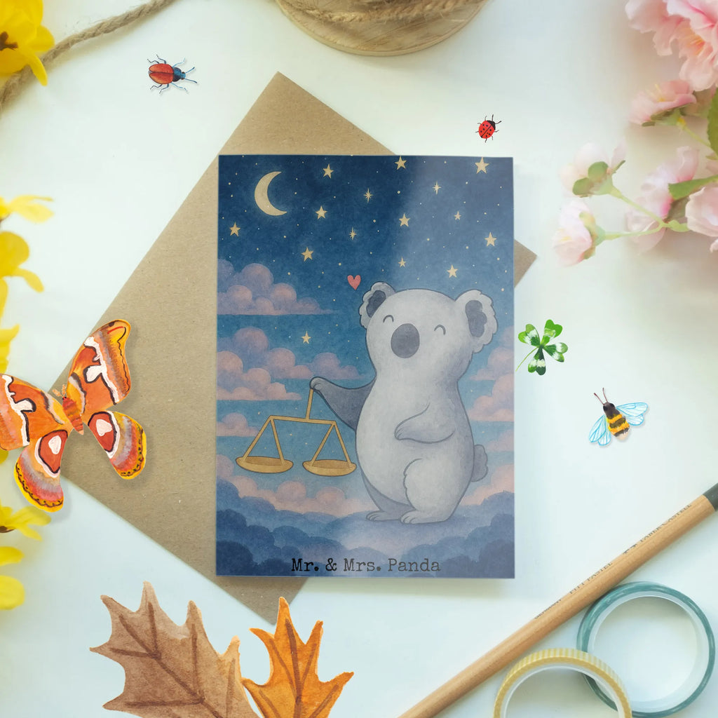 Greetings card Scale Astrology Design Geburtstagskarte, Klappkarte, Karte, Grußkarte, Einladungskarte, Hochzeitskarte, Ansichtskarten, Glückwunschkarte, Tierkreiszeichen, Sternzeichen, Horoskop, Astrologie, Aszendent, Geschenk zum Geburtstag, Waage, Geburtstagsgeschenk, Geschenk