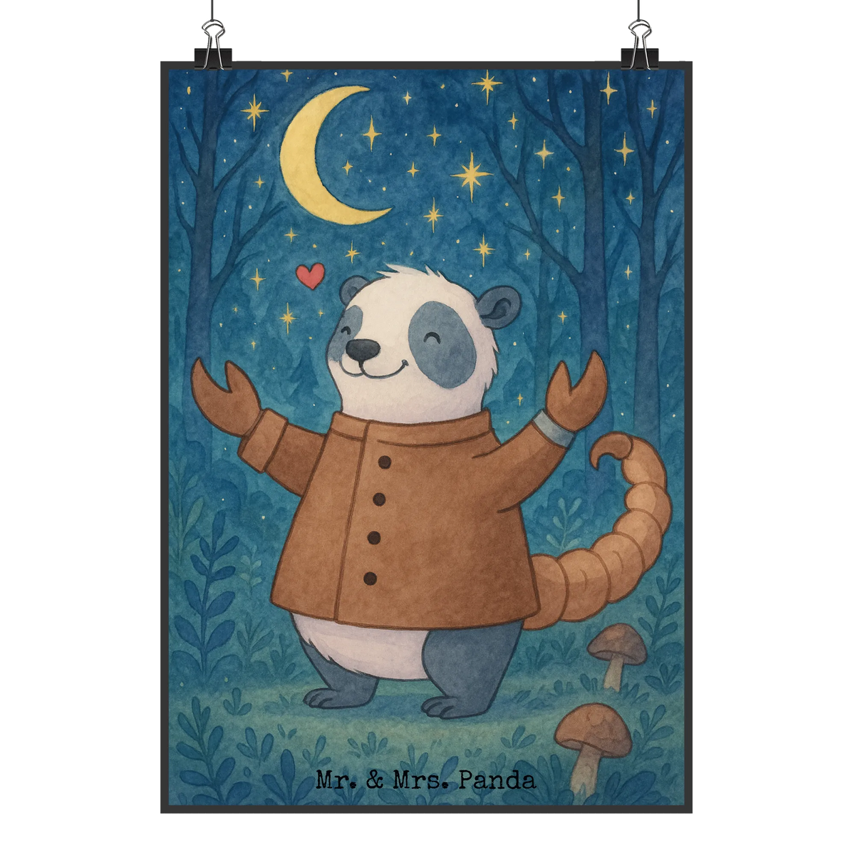 Plakat Skorpion astrologia Design ascendent, astrologia, gwiazdozbiór, Znak zodiaku