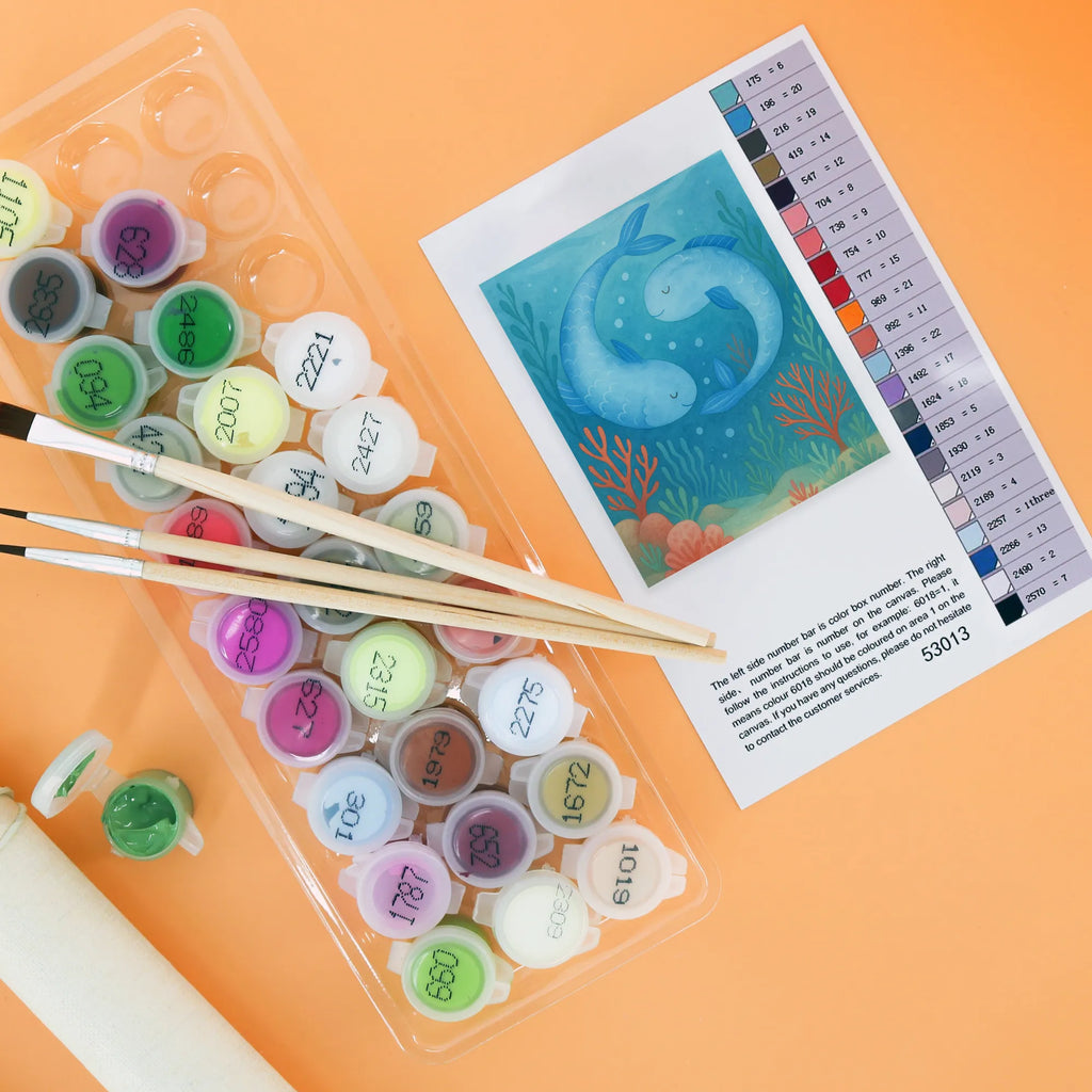 Paint by Numbers Star sign fish Design Malen, Künstler, Bastelidee, Malen nach Zahlen, Kunstwerk, Baseln, Ausmalbild, DIY, Kreativität, Tierkreiszeichen, Sternzeichen, Horoskop, Astrologie, Aszendent, Fische Sternzeichen, Geburtstag März, Fische Sternbild, Fisch, Geburtstag Februar, Geschenk März, Geschenk Februar, Fische Geschenk