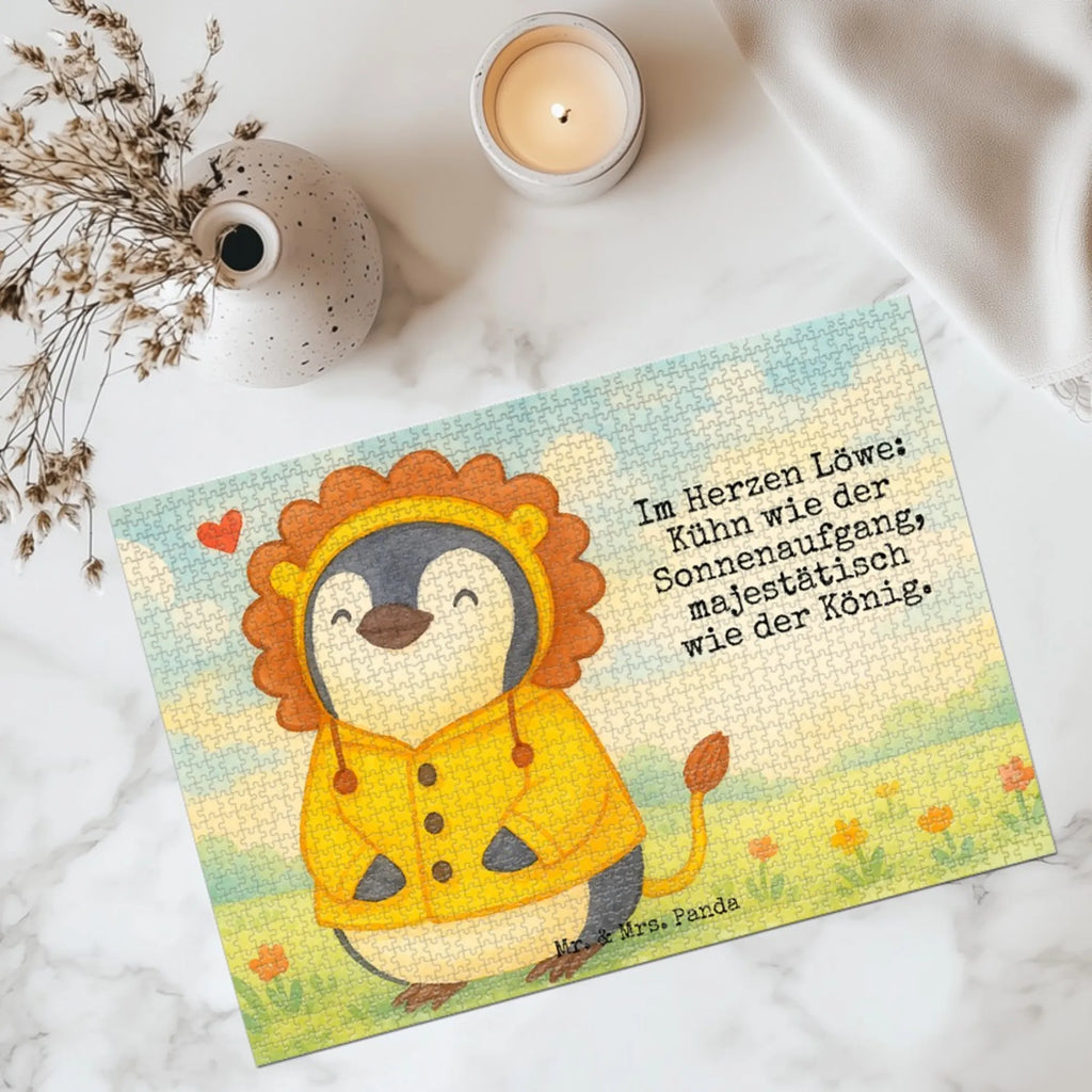 Puzzle Löwe Astrologie Design Puzzle, Tierkreiszeichen, Sternzeichen, Horoskop, Astrologie, Aszendent, Geburtstagsgeschenk, Geschenkidee zum Geburtstag, Sternzeichen Löwe, Löwe