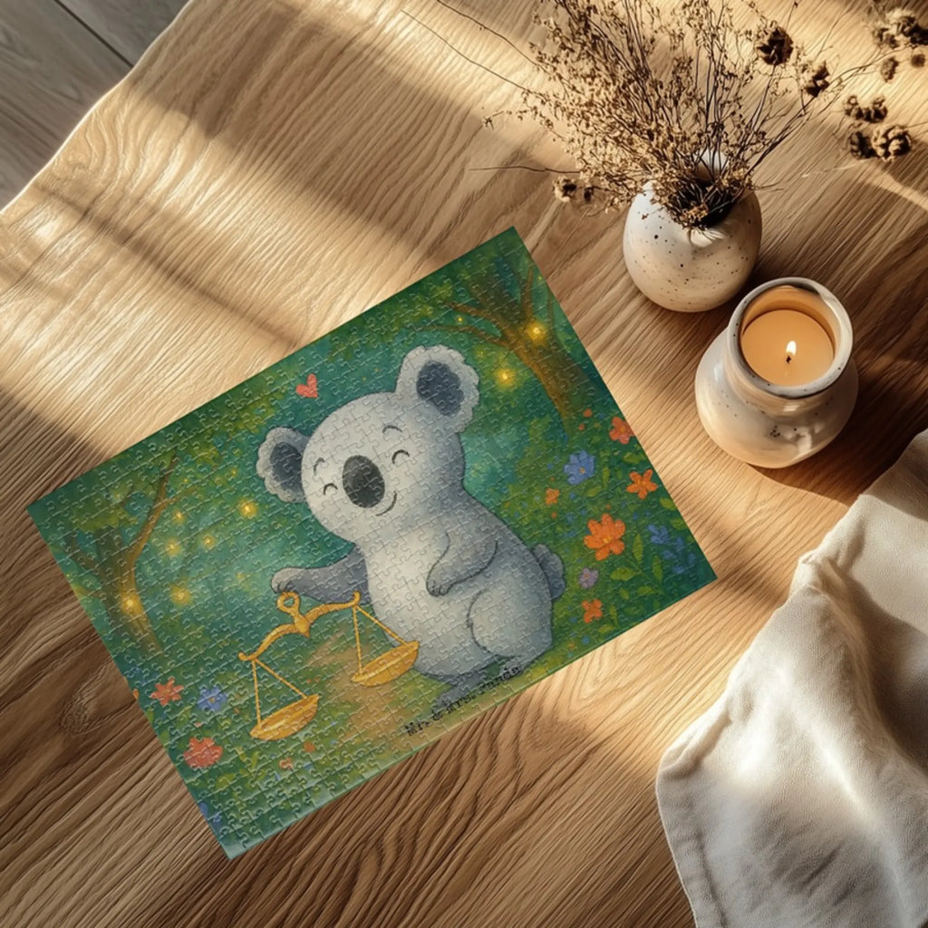 Puzzle Scale Astrology Design Puzzle, Tierkreiszeichen, Sternzeichen, Horoskop, Astrologie, Aszendent, Geschenk, Waage, Geburtstagsgeschenk, Geschenk zum Geburtstag