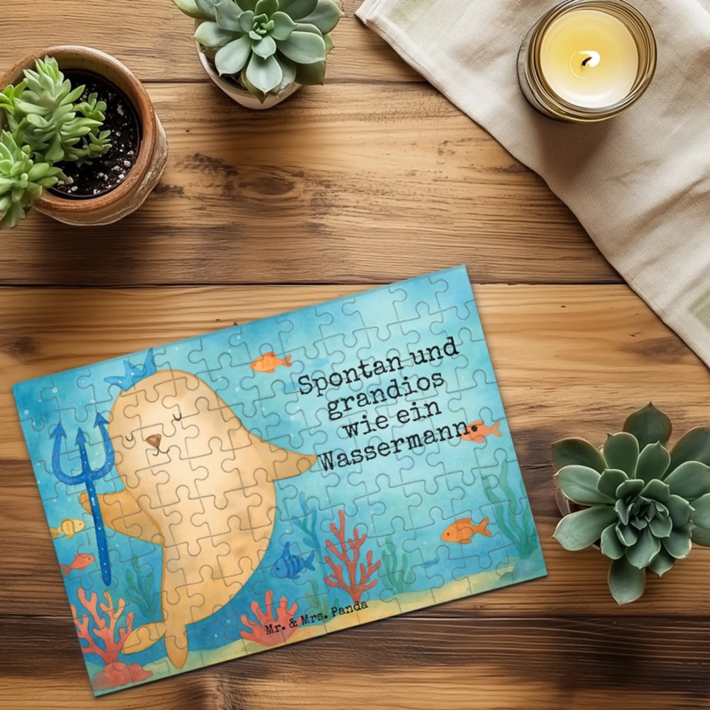 Puzzle znak zodiaku Wodnik Design Puzzle, Tierkreiszeichen, Sternzeichen, Horoskop, Astrologie, Aszendent, Wassermann Geschenk, Wassermann Sternzeichen, Geschenk Februar, Meermann, Geburtstag Januar, Geschenk Januar, Geburtstag Februar, Meer Geschenk, Nix