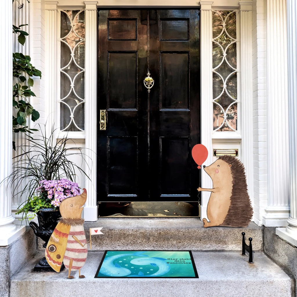 Personalisierte Fußmatte Sternzeichen Fische Design Türvorleger mit Namen, Fußmatte Bedrucken, Haustürmatte Personalisiert, Wunschnamen, Türvorleger Personalisiert, Personalisierte Fußmatte, Fußmatte mit Namen, Personalisierung, Personalisiert, Bedrucken, Namensfussmatte, Aszendent, Tierkreiszeichen, Sternzeichen, Horoskop, Astrologie, Geschenk März, Geburtstag März, Fische Geschenk, Fische Sternbild, Geschenk Februar, Fisch, Geburtstag Februar, Fische Sternzeichen