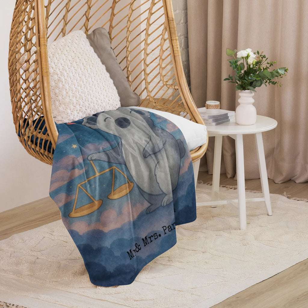 Sherpa cuddly blanket Scale Astrology Design Tierkreiszeichen, Sternzeichen, Horoskop, Astrologie, Aszendent, Geschenk, Geburtstagsgeschenk, Waage, Geschenk zum Geburtstag