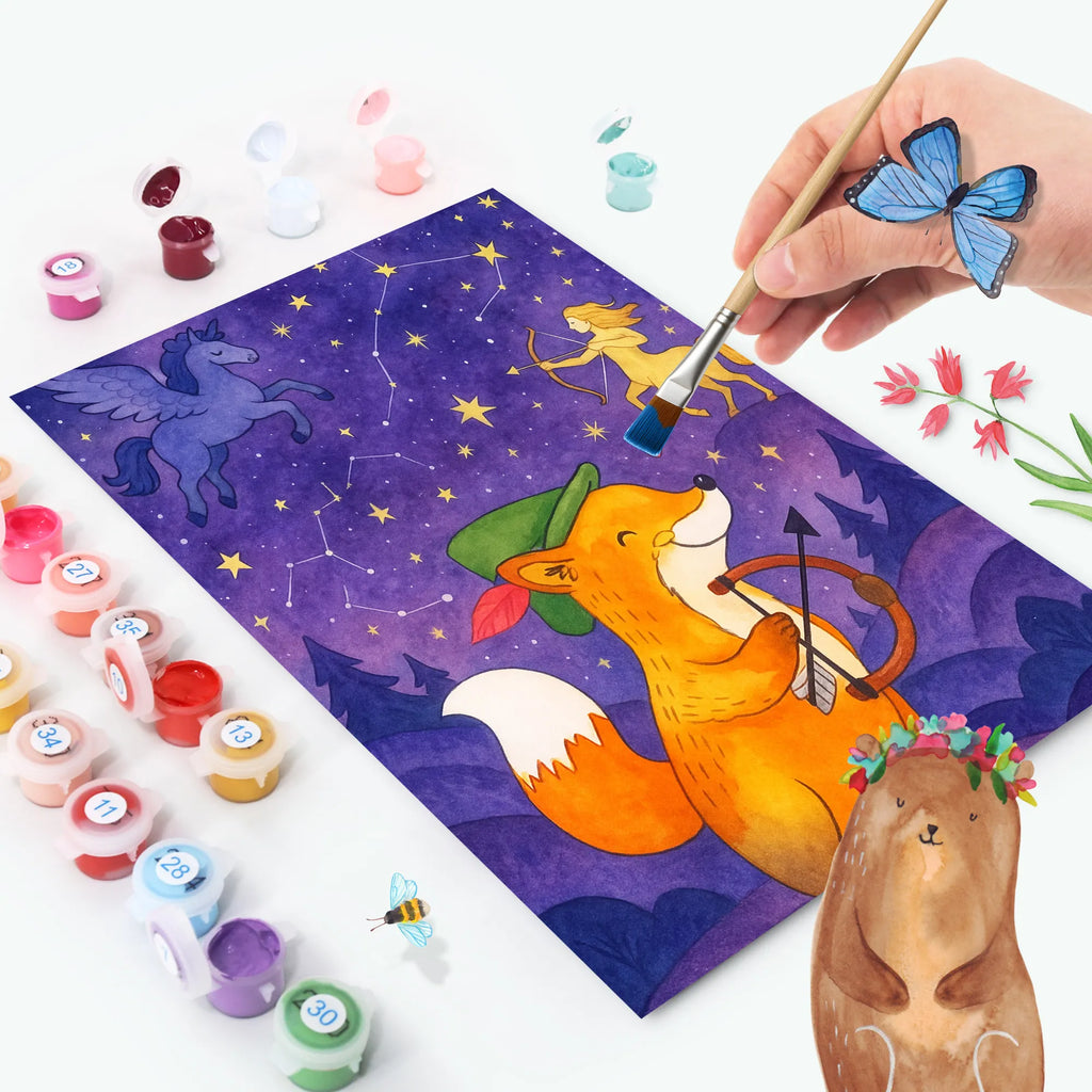 Paint by Numbers Sagittarius Astrology Design Künstler, Bastelidee, Kunstwerk, Malen, Baseln, Malen nach Zahlen, Kreativität, DIY, Ausmalbild, Tierkreiszeichen, Sternzeichen, Horoskop, Astrologie, Aszendent, Geschenkidee, Schütze, Geburtstagsgeschenk