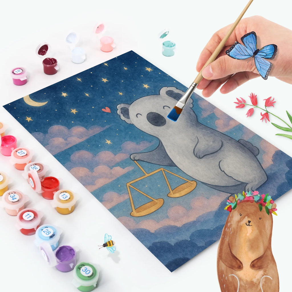 Paint by Numbers Scale Astrology Design DIY, Künstler, Malen, Kreativität, Kunstwerk, Baseln, Ausmalbild, Bastelidee, Malen nach Zahlen, Tierkreiszeichen, Sternzeichen, Horoskop, Astrologie, Aszendent, Geburtstagsgeschenk, Geschenk zum Geburtstag, Geschenk, Waage