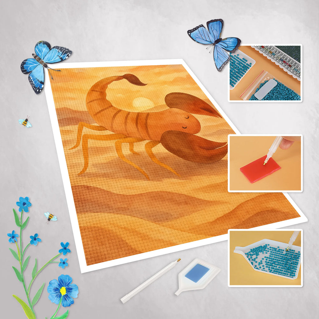 Diamond Painting Star sign Scorpio Design constellations, birthdays, astrology, zodiac, date of birth, month of birth, scorpion star sign, scorpion gift, gift november, birthday november, gift october, birthday october, scorpions