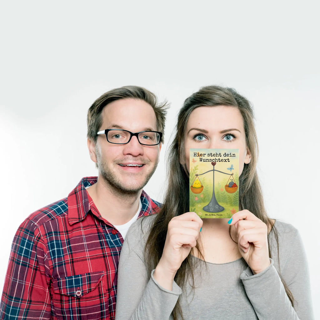 Personalised postcard Star sign Scale Design Einladung mit Namen, Geschenkkarte mit Wunschtext, Grußkarte mit Wunschtext, Postkarte mit Namen, Ansichtskarte mit Wunschtext, Karte mit Namen, Postkarte bedrucken, Ansichtskarte mit Namen, Karte mit Wunschtext, Geschenkkarte mit Namen, Einladung mit Wunschtext, Grußkarte mit Namen, Postkarte personalisierbar, Postkarte mit Wunschtext, Tierkreiszeichen, Sternzeichen, Horoskop, Astrologie, Aszendent, Waage Geschenk, Geburtstag September, Marienkäfer, Waage, Geburtstag Oktober, Geschenk Oktober, Gleichgewicht, Hummel, Geschenk September, Biene, Waage Sternzeichen