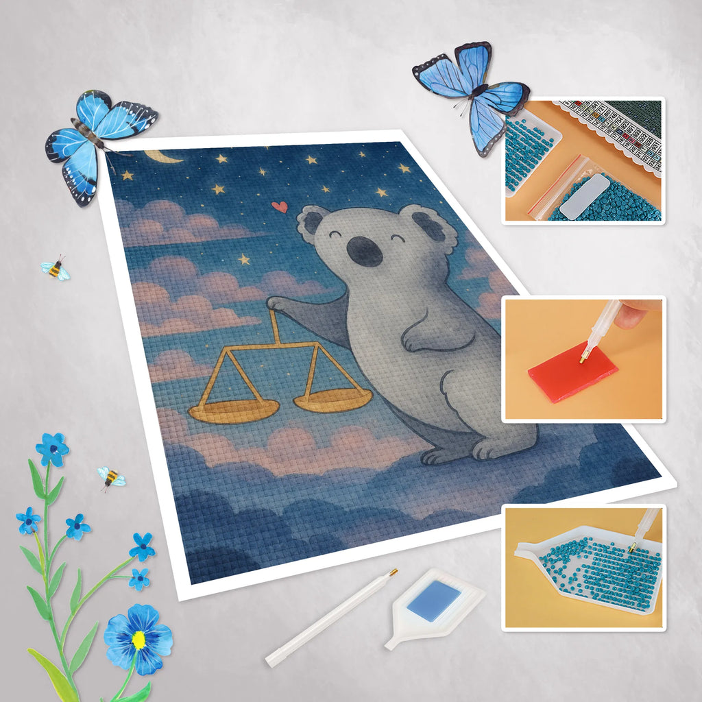 Diamond Painting Scale Astrology Design constellations, birthdays, astrology, zodiac, date of birth, month of birth