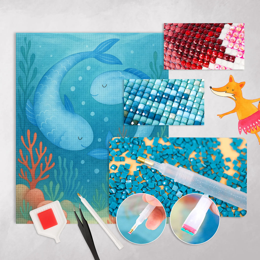 Diamond Painting Star sign fish Design constellations, birthdays, astrology, zodiac, date of birth, month of birth, fish constellation, fish, fish gift, gift march, fish sign, birthday february, birthday march, gift february