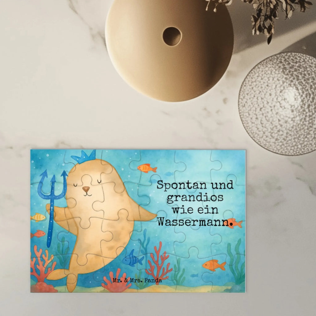 Puzzle znak zodiaku Wodnik Design Puzzle, Tierkreiszeichen, Sternzeichen, Horoskop, Astrologie, Aszendent, Wassermann Geschenk, Wassermann Sternzeichen, Geschenk Februar, Meermann, Geburtstag Januar, Geschenk Januar, Geburtstag Februar, Meer Geschenk, Nix