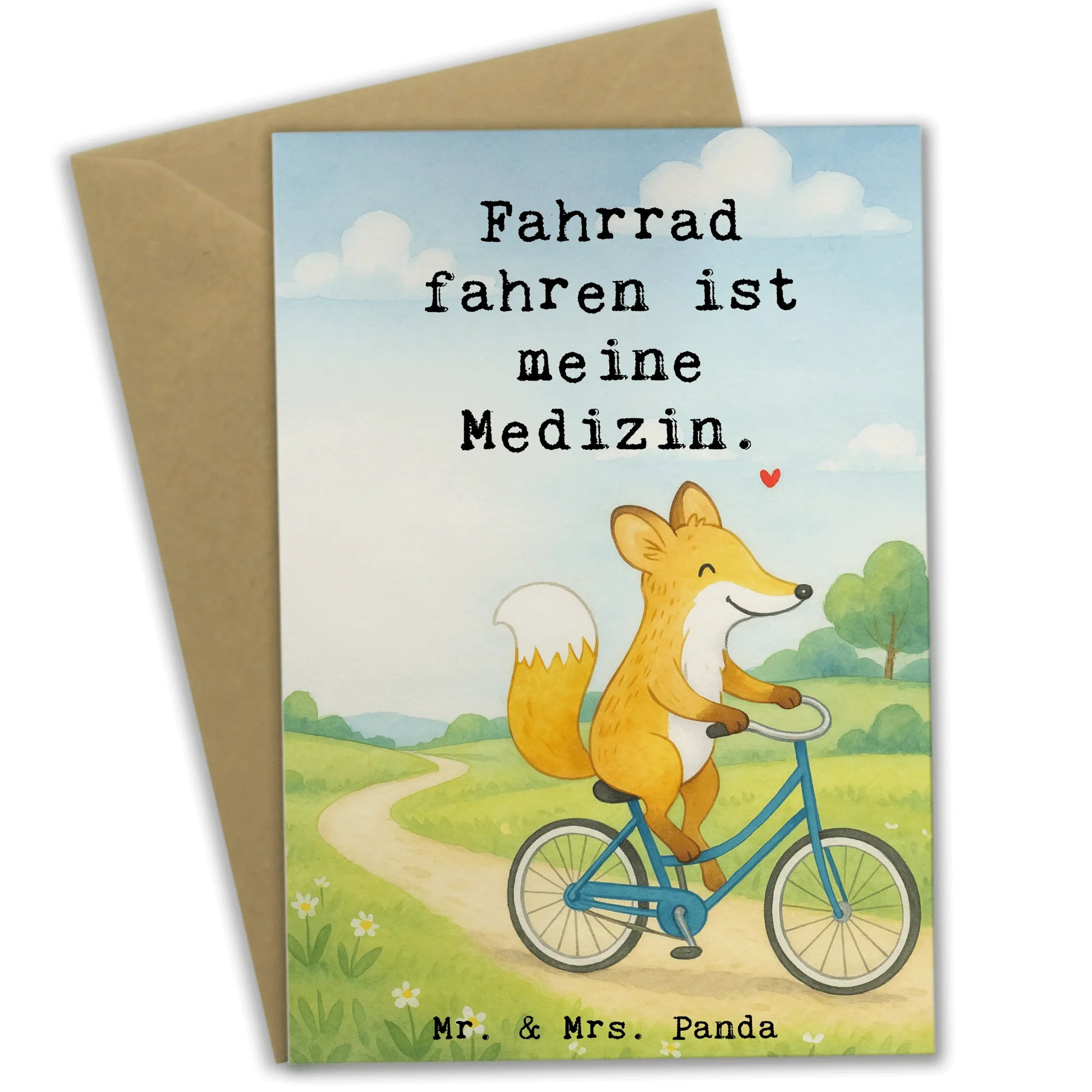 sprüche fahrrad fahren Beileidskarte Fuchs Fahrrad fahren Design