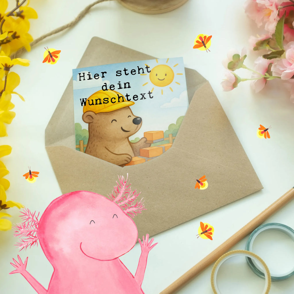 Personalisierte Grußkarte Maurer Leidenschaft Design Personalisierte Glückwunschkarte, Grußkarte selbst gestalten, Personalisierte Hochzeitskarte, Personalisierte Karte, Grußkarte mit Namen, Personalisierte Geburtstagskarte, Grußkarte mit persönlichen Nachrichten, Personalisierte Grußkarte, Grußkarte selber drucken, Grußkarte als Geldgeschenk, Personalisierte Einladungskarte, Personalisiertere Klappkarte, Grußkarten personalisiert, Beruf, Ausbildung, Jubiläum, Abschied, Rente, Kollege, Kollegin, Geschenk, Schenken, Arbeitskollege, Mitarbeiter, Firma, Danke, Dankeschön, Gesellenprüfung, Maurermeister, Handwerker, Maurerbetrieb, Maurer