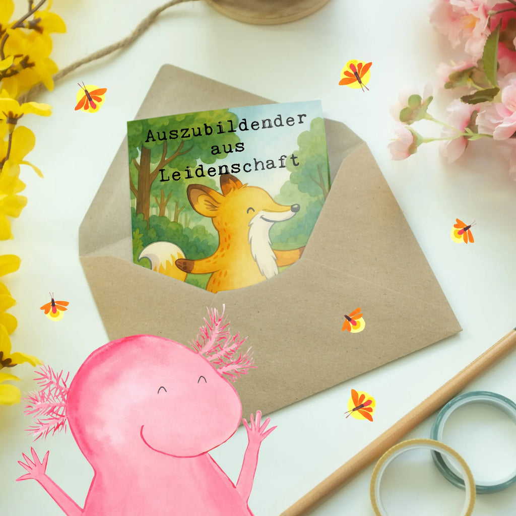 Grußkarte Auszubildender Leidenschaft Design Grußkarte, Geburtstagskarte, Glückwunschkarte, Ansichtskarten, Klappkarte, Einladungskarte, Hochzeitskarte, Karte, Beruf, Ausbildung, Jubiläum, Abschied, Rente, Kollege, Kollegin, Geschenk, Schenken, Arbeitskollege, Mitarbeiter, Firma, Danke, Dankeschön, Auszubildender, Preis, Abschlussprüfung, Azubi, Ausbildungsbeginn, Beginn der Ausbildung, Glücksbringer zur Ausbildung