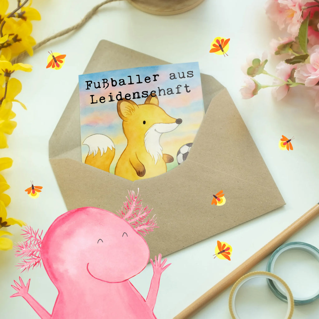 Grußkarte Fußballer Leidenschaft Design Glückwunschkarte, Einladungskarte, Klappkarte, Geburtstagskarte, Hochzeitskarte, Karte, Grußkarte, Ansichtskarten, Beruf, Ausbildung, Jubiläum, Abschied, Rente, Kollege, Kollegin, Geschenk, Schenken, Arbeitskollege, Mitarbeiter, Firma, Danke, Dankeschön, Fußballspieler, Fußballspiel, Profi Fußballer, Glücksbringer, Fußballer